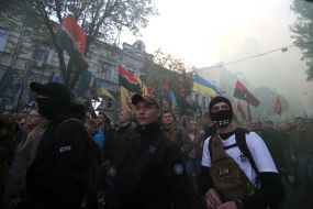 Участники Марша славы УПА