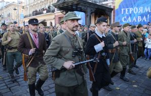 "March of Defenders of Ukraine" in Lviv