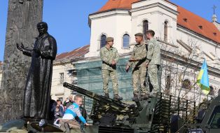 Monument to Taras Shevchenko in Lviv