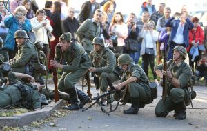 Reconstruction of the battle