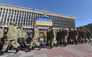 Pupils of the Lyceum-orphanage "Defender"
