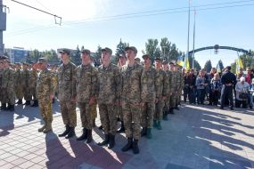 Pupils of the Lyceum-orphanage "Defender"
