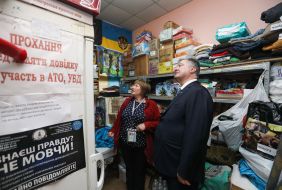 Petro Poroshenko visited the Military Hospital