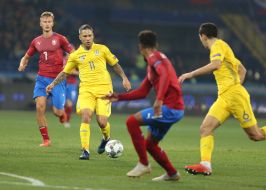 Игровой момент матча