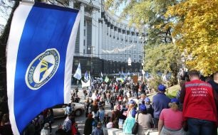 The action of representatives of trade unions near the Cabinet