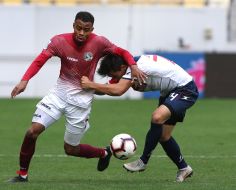 The game moment of the match