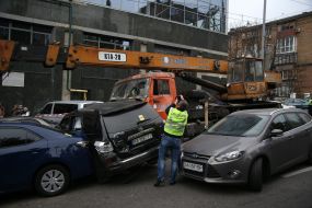 Large-scale crash in Kiev