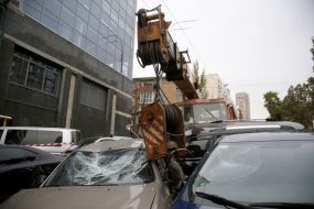 Large-scale crash in Kiev