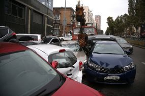 Large-scale crash in Kiev