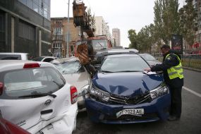 Large-scale crash in Kiev