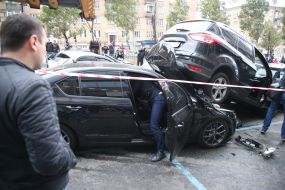 Large-scale crash in Kiev