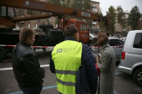 Large-scale crash in Kiev