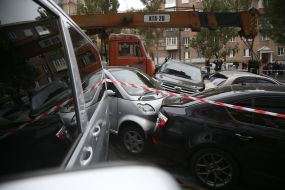 Large-scale crash in Kiev