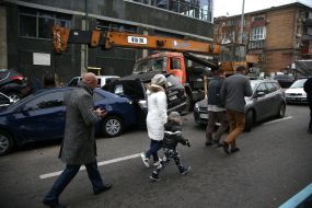 Large-scale crash in Kiev