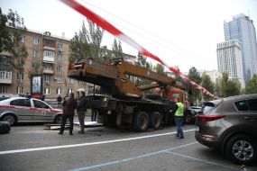 Large-scale crash in Kiev