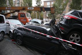 Large-scale crash in Kiev