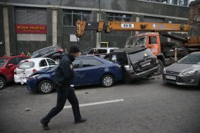 Large-scale crash in Kiev