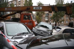 Large-scale crash in Kiev