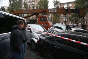 Large-scale crash in Kiev