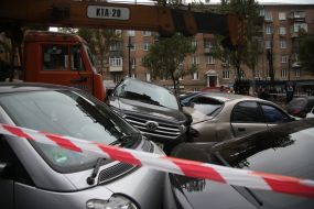 Large-scale crash in Kiev