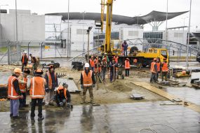 Construction of the station "Borispol-airport"