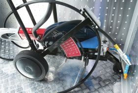 Presentation of emergency repair equipment