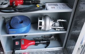 Presentation of emergency repair equipment