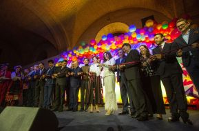 Participants and guests of the fifth festival of world cultures