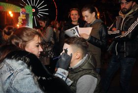 Participants of ZombieFEST make aquarium