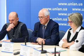 Nikolay Poyedinok, Mykola Fursenko and Elena Borodina