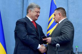 Petro Poroshenko and Alexander Tereshchuk