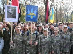 Participants of the opening of the monument