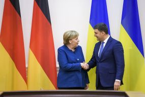 Vladimir Groisman and Angela Merkel