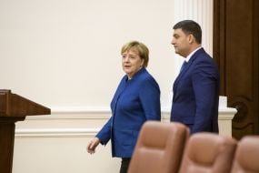 Vladimir Groisman and Angela Merkel