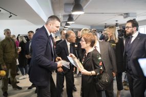 Виталий Кличко, Мари Йованович и Виктор Пинчук