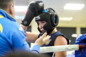 Training of women's boxing team of Ukraine