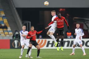 The game moment of the match