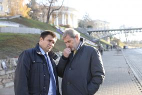 Pavel Klimkin and Johannes Khan