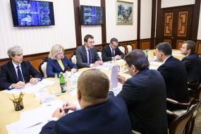 Лідія Гаврилова, Володимир Омелян та Славомир Новак