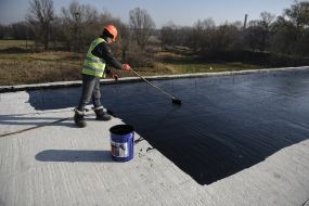 Ремонт моста через реку Тетерев