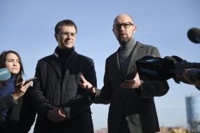 Vladimir Omelyan and Arseniy Yatsenyuk