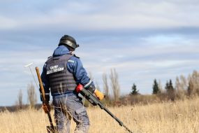 Demining in the Luhansk region