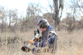 Demining in the Luhansk region