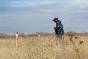 Demining in the Luhansk region