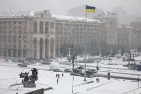 Засніжений Майдані Незалежності