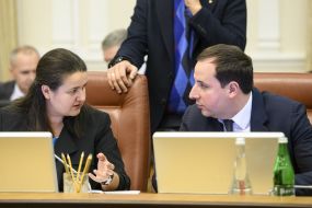 Оксана Маркарова и Александр Саенко