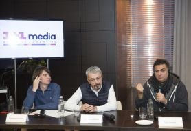 Юрий Калиновский, Александр Ткаченко и Варон Боникос