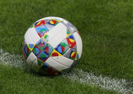 Ball on the stadium field