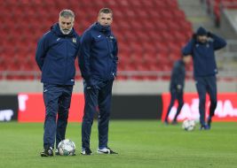 Andrey Shevchenko and Mauro Tassotti