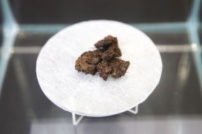 Хлеб времен Голодомора 1932-1933 годов на тарелке